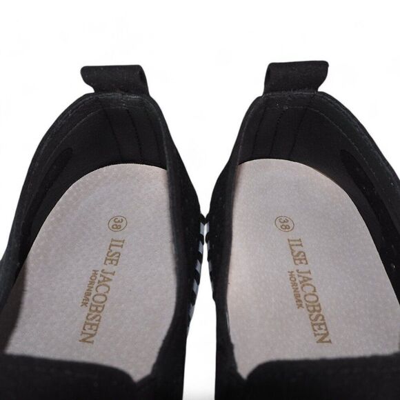 Ilse Jacobsen Tulip 139 Perforated Slip-On Sneaker Black Nubuck Women's 8/38 - Picture 11 of 11